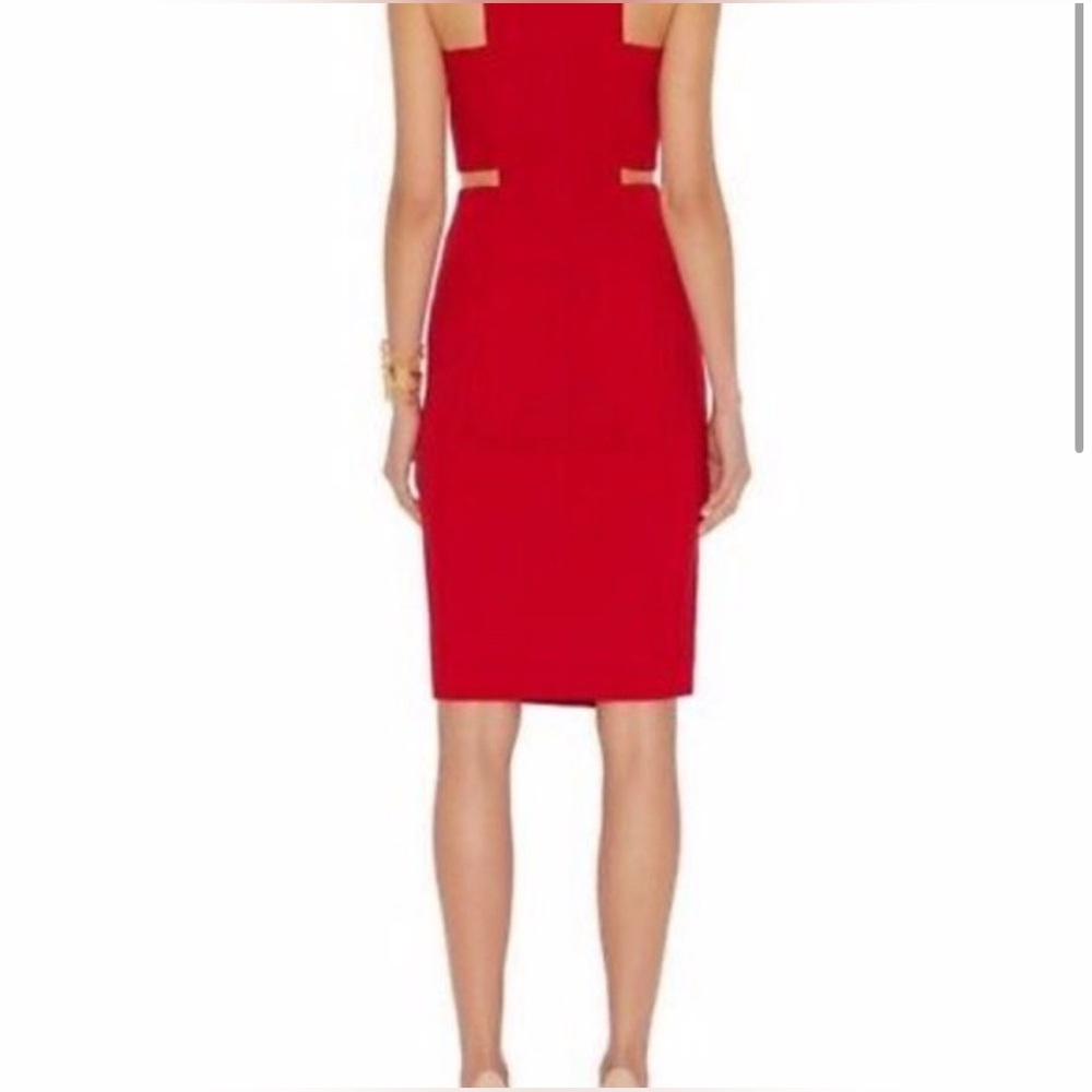 Michelle Mason Red Cutout Sheath Dress – Size 4, Sexy & Sophisticated - Picture 2 of 7